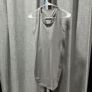 Racer back fitted dress